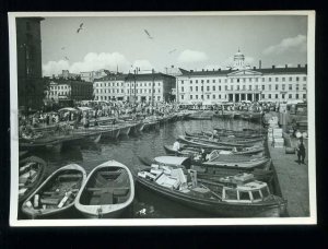 210097 FINLAND HELSINKI market photo old postcard