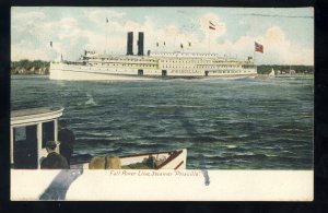 Fall River, Massachusetts/MA Postcard, Steamer Priscilla, Fall River Line,1905