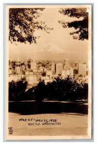 1935 RPPC Birds Eye View Seattle Washington pc1866
