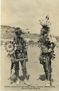 Postcard RPPC 1930s New Mexico Gallup Kiowa Indians Tribal Ceremonial NM24-3090