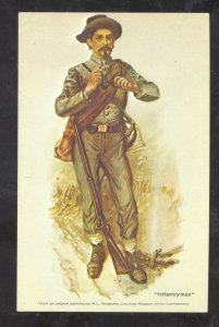 FROM WL SHEPPARD MUSEUM OF THE CONFEDERACY INFANTRYMAN POSTCARD CIVIL EAR