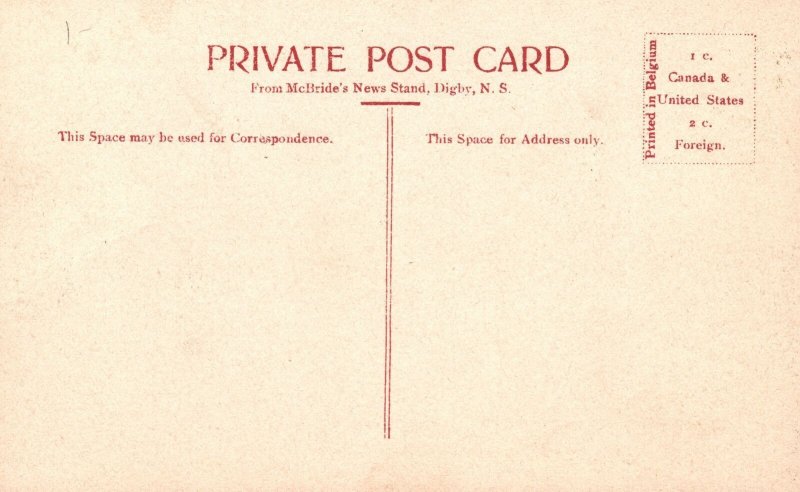 Vintage Postcard 1910's Drives around Digby N.S. Nova Scotia Canada CAN