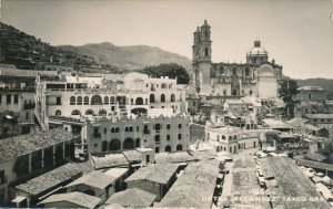 RPPC Taxco, Mexico - Melendez Hotel and Restaurant also Santa Prisca Church