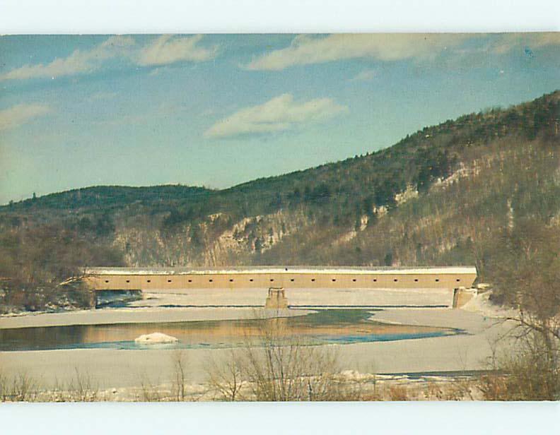 Unused Pre-1980 COVERED BRIDGE IN WINDSOR VERMONT VT & Cornish NH t8120-22