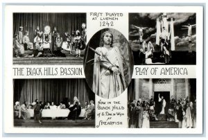 c1940's The Black Hill Passion Play Of America Black Hill SD RPPC Photo Postcard