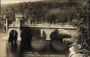 Lake Hopatcong New Jersey NJ Maxim Pier Castle c1915 Real Photo Postcard