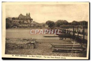 Old Postcard Neuf Brisach The Rhine French View Towards Breisach