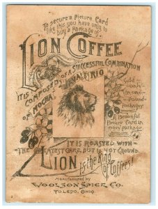 1880s Midsummer Greeting Lion Coffee Woolson Spice Co. Deer #5J 