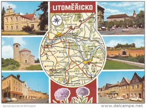 Czechoslovakia Litomericko Multi View With Map