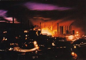 Steel Industry At Night Birmingham Alabama