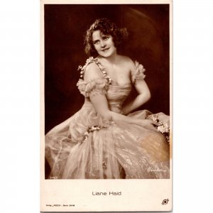 LIANE HAID - Early Film Actress - Movie Star - RPPC Real Photo Postcard - Verlag