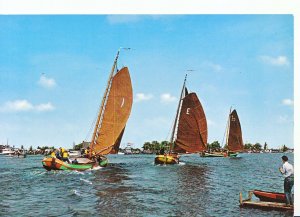 Sailing Postcard - Friesland - Skutsjes Van Drachten En Eernewoude Op  A4457