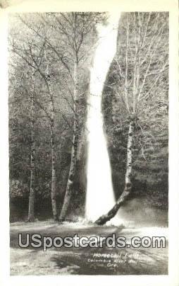 Real Photo Horsetail Falls Columbia River Highway OR Unused