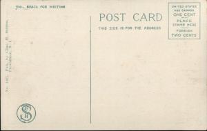 Providence RI Cemetery Fire Fighters Monument c1920 Postcard