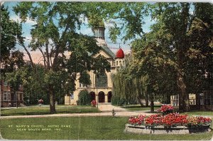 Postcard CHURCH SCENE South Bend Indiana IN AI1345