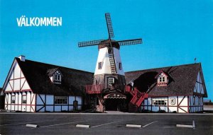 Kingsburg, CA SWEDISH MILL RESTAURANT Roadside Windmill Fresno County Postcard