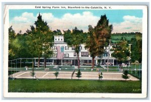 1920 Cold Spring Farm Inn Stamford Catskill Stamford New York  Vintage Postcard 