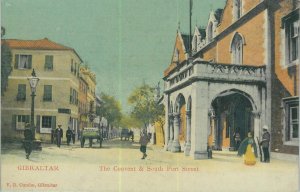 92281 - GIBRALTAR - VINTAGE   POSTCARD -  The Convent & SOUTHPORT Street