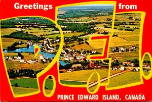 Canada Prince Edward Island Greetings Showing Hunter River