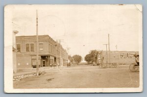 LIME SPRINGS IA MAIN STREET ANTIQUE REAL PHOTO POSTCARD RPPC