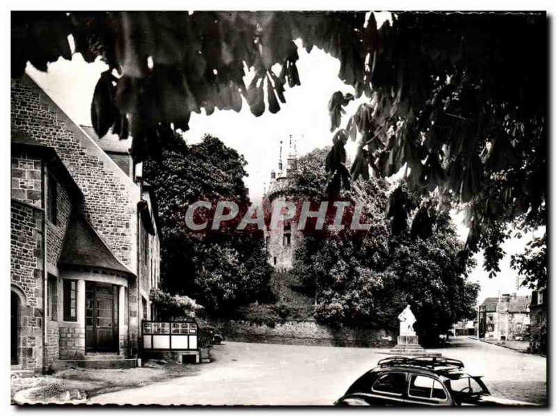 Postcard Modern Combourg Chateau Seen Place Chateaubriand Automotive