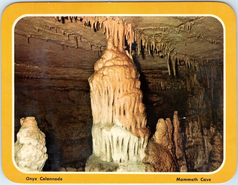 c1970s Mammoth Cave KY Onyx Colonnade Stalagmites Stalactite Chrome Cavern PC 8O