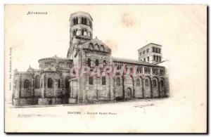 Issoire Old Postcard Church of Saint paul