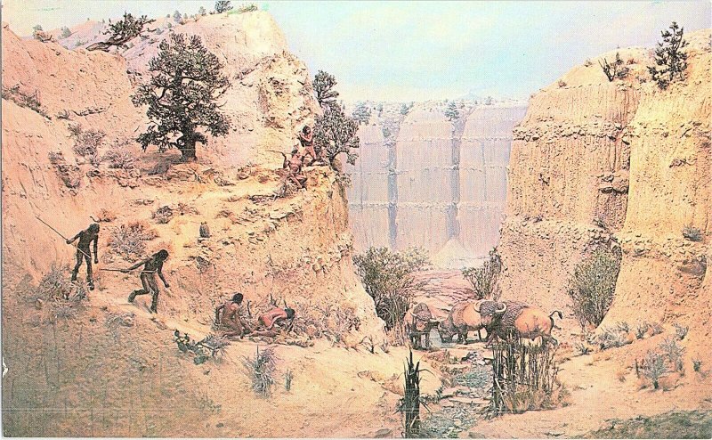 Diorama Series No. 1 Mesa Verde National Park Oversize GIANT Vintage Postcard