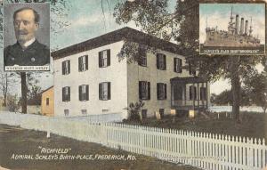 Frederick Maryland Schleys Birth Place Street View Antique Postcard K90250