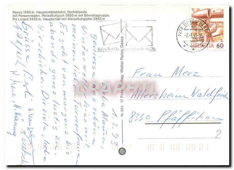 Modern Postcard Davos