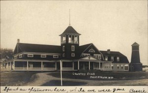 Parkersburg WV Country Club c1905 Real Photo Postcard