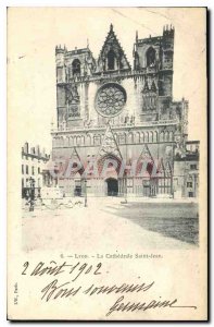 Postcard Old Lyon La Cathedrale Saint Jean