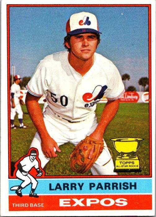 1976 Topps Baseball Card Larry Parish Montreal Expos sk13433