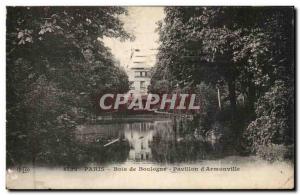 Paris Old Postcard Bois de Boulogne flag & # 39Armenonville