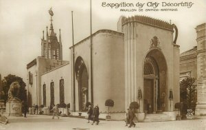 Great Britain decorative arts exhibition pavilion postcard