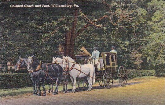 Colonial Coach And Four Williamsburg Virginia