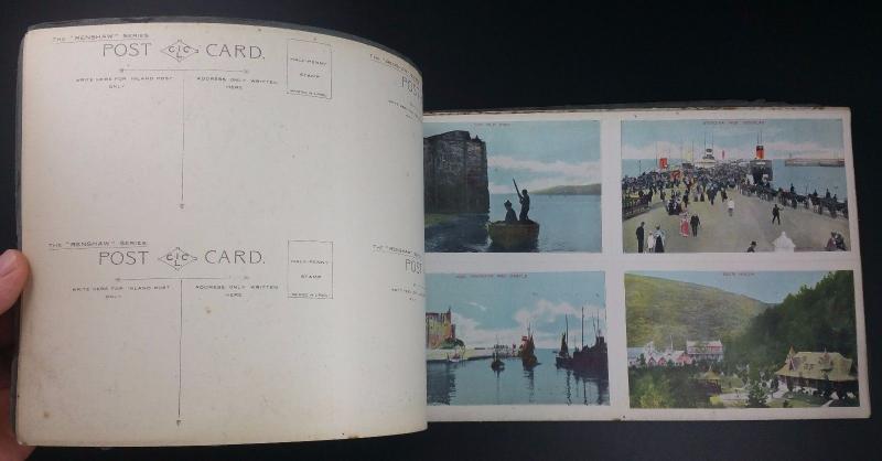 Vintage Renshaw Postcard Album of 40 Views of Manxland, Isle of Man 