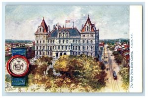 c1910's The New York State Capitol Building Albany NY Tuck's Oilette Postcard