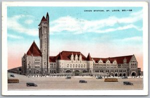 St. Louis Missouri 1930 Postcard Union Train Railway Station