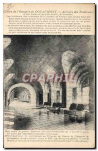 Postcard Old Cloister of the Douaumont Ossuary Tombs Alveoles