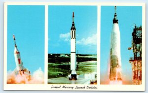 Project Mercury SPACE LAUNCH VEHICLES 1958-63 Little Joe Atlas Missiles Postcard