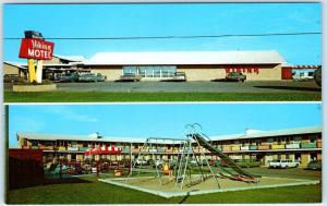 ALEXANDRIA, Minnesota  MN   Roadside  VIKING MOTEL  Playground c1970s Postcard