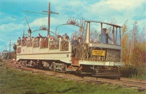 Trolley  Built by Montreal St Railway 1906, Kennebunkport ME Chrome Postcard