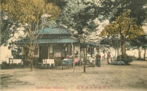 Japan Hand Colored Suwa Park Nagaski C-1910 Postcard 22-1550