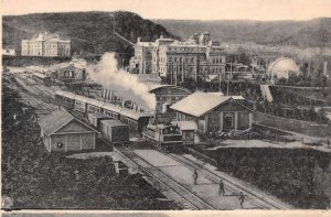 Kislovodsk Russia Train Station Vintage Postcard AA38041