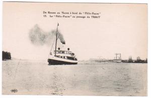 Steamer Felix Faure Rouen Havre Harbor Trait France 1910s postcard