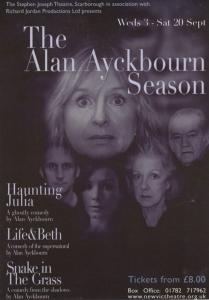 Haunting Julia Alan Ayckbourn New Vic Theatre Gala Poster Postcard Style Card