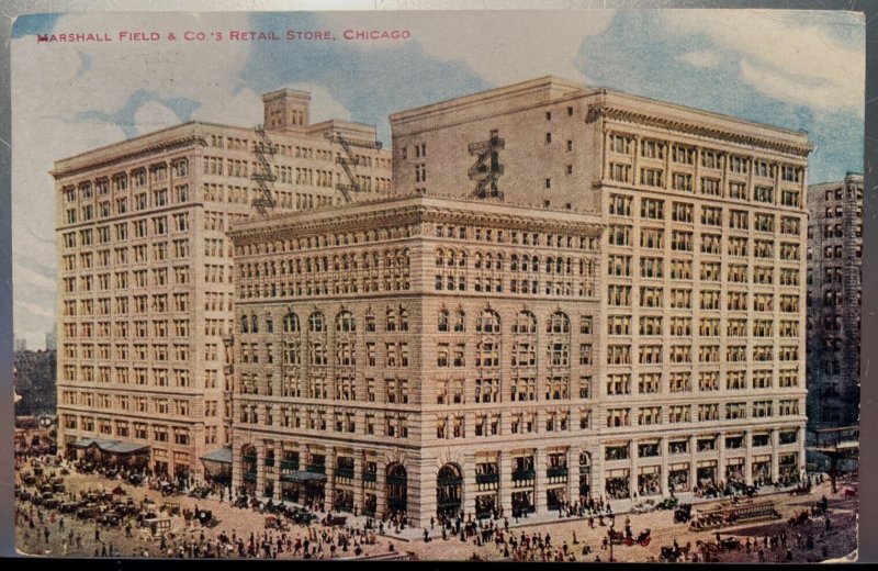 Vintage Postcard 1910 Marshall Field & Co.'s Dept. Store, Chicago, Illinois (IL)