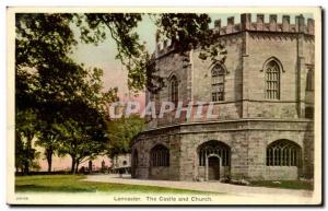 Great Britain Great Britain Old Postcard Lancaster The castle and church