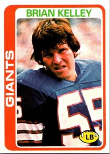 1978 Topps Football Card Brian Kelley New York Giants sk7281